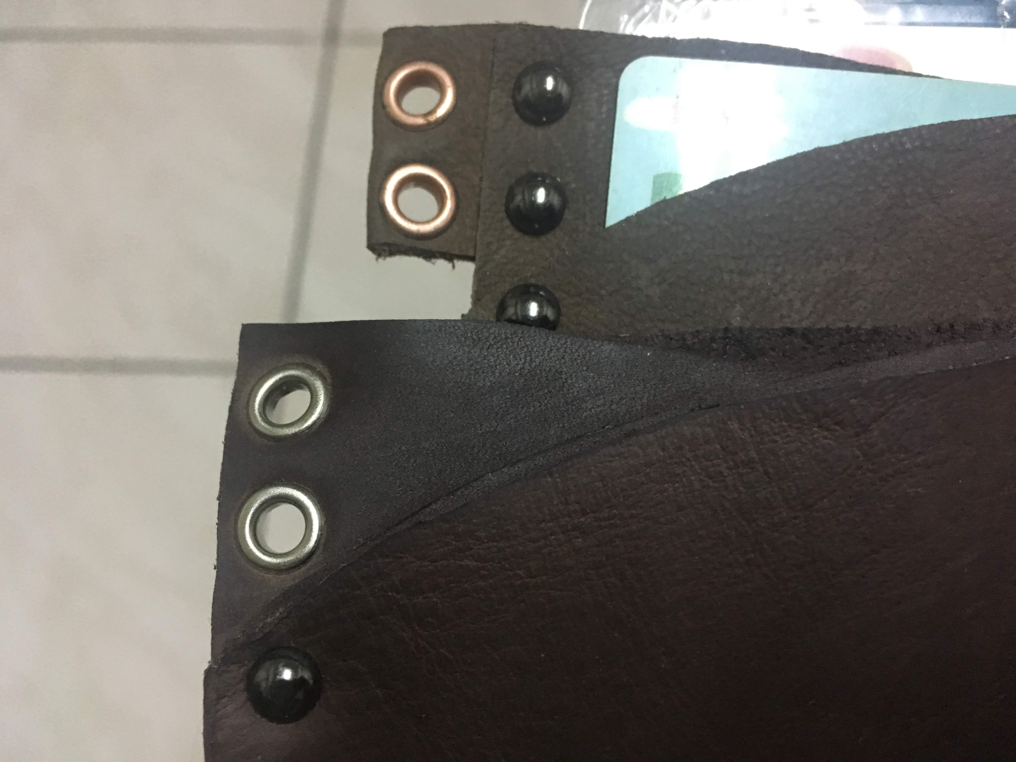 皮革手作之卡片整理包(含版型)